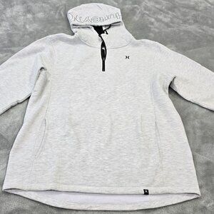HURLEY HOODIE PULLOVER 1/4 ZIP SWEATSHIRT MEN'S SIZE MEDIUM EXCELLENT CONDITION